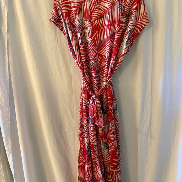 Cupshe Tropical Red and White Maxi Dress - Picture 10 of 11